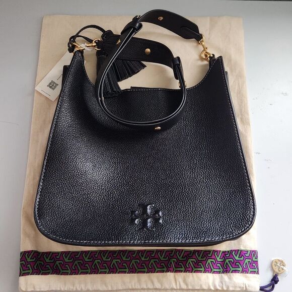 Tory Burch Large Thea Convertible Leather Shoulder Bag - Picture 1 of 7